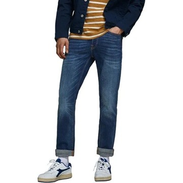 Jack&Jones Jeansy Tim Original 12146384 Granatowy Slim Fit