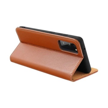 Etui portfel zamykane z klapką, Kabura Futerał APPLE IPHONE XR BRĄZOWY