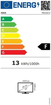 МОНИТОР ASUS 15,6 дюйма MB16ACV ZenScreen