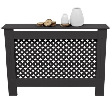 Крышка радиатора с сотовым узором, черная,