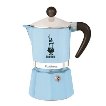 BIALETTI KAWIARKA RAINBOW BŁEKITNA 1tz