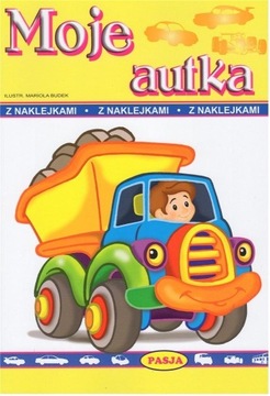Moje autka kolorowanka z naklejkami
