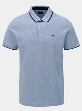 Jack&Jones Polo Paulos 12136668 Niebieski Slim Fit