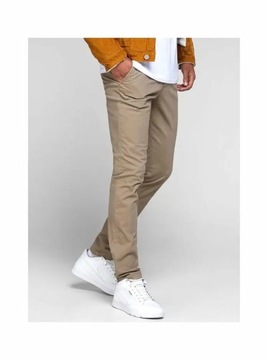 Jack&Jones Chinosy Marco Bowie 12150160 Beżowy Slim Fit