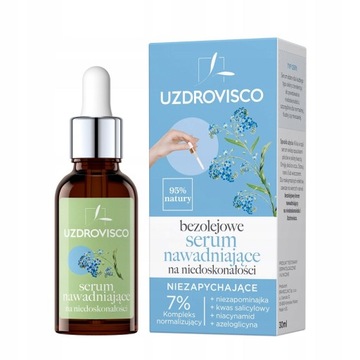 UZDROVISCO Bezolejowe serum nawadniające na niedoskonałości 30ml P1