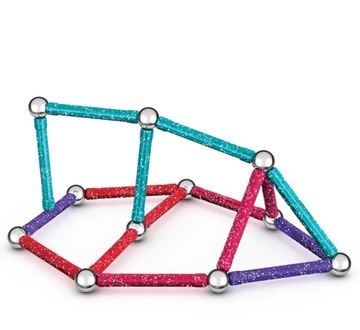 Geomag Магнитные блоки с блестками, переработанные, 60 шт. с блестками