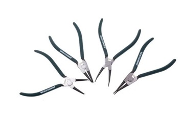 Zestaw 4szt. szczypiec 7'' do pierścieni Seegera we wkładce plastikowej AG0