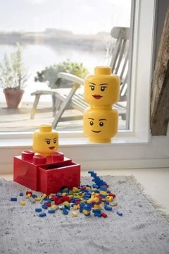LEGO POJEMNIK MAŁA GŁOWA DZIEWCZYNKA ROZMIAR - S