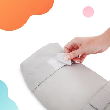 Подушка на стул Kinderkraft Enock, черно-белая