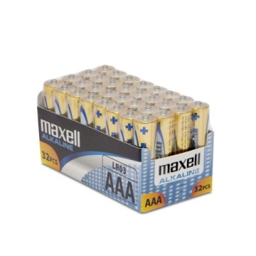 Щелочная батарейка Maxell AAA (R03 LR03) 32 шт.