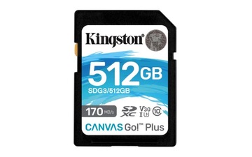 Карта памяти KINGSTON Canvas Go! Плюс SDXC 512 ГБ
