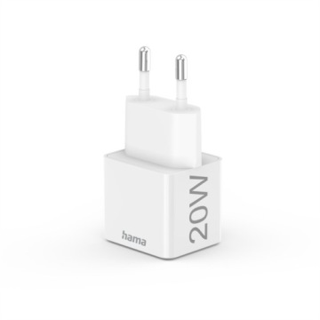 Зарядное устройство мощностью 20 Вт + позолоченный кабель USB-C для быстрой зарядки PD/QC3 Hama