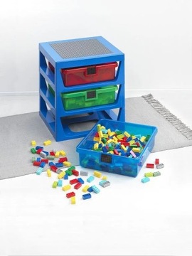 Полка LEGO с ящиками Синий 40950002