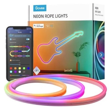 Светодиодная лента Govee H61A0 Neon Rope 3 м Wi-Fi Bluetooth