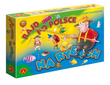 RAJD PO POLSCE i NA RYBACH Gra planszowa ALEXANDER