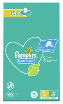 Влажные салфетки Pampers Fresh Clean 15 х 80 шт.