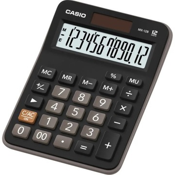 Casio Kalkulator MX 12 B, czarna, stołowy