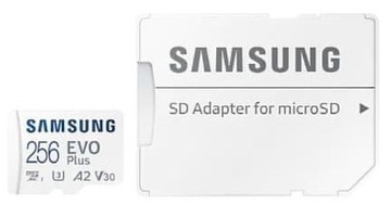 Карта Micro SD SAMSUNG EVO Plus 256 ГБ 130 МБ/с V30