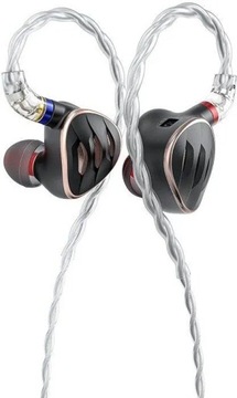 FiiO FH5s black półotwarte słuchawki IEM z EQ-zwrotnice