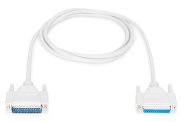 Удлинительный кабель LPT 1:1 Тип DSUB25/DSUB25, M/Ż бежевый, 2 м AK-610201-020-