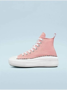 CONVERSE Trampki Ctas Move Hi 272853C Storm Pink/Washed Indigo/White