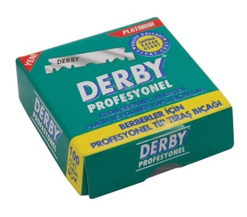 Половинки лезвий для бритвы Derby Professional 100 шт.