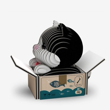 Tuxedo Kitty - Эко 3D-пазл - Eugy