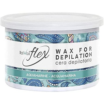 ВОСК В БАНКЕ ItalWax FLEX 400мл АКВАМАРИН