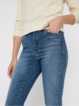 Spodnie jeansy damskie VERO MODA niebieskie L/32