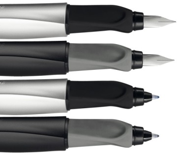 Перьевая ручка PELIKAN Twist с черным картриджем + 2 картриджа - набор