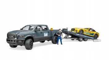 Bruder 02504 Samochód Dodge RAM2500 + laweta