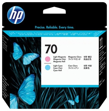 Оригинальная печатающая головка HP C9405A, HP 70, светло-голубой/светло-пурпурный