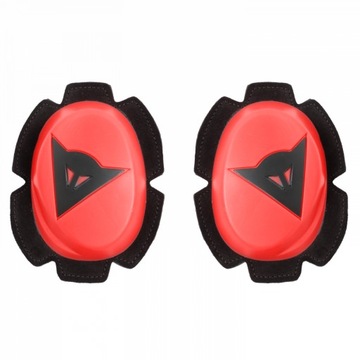 Ползунки Dainese Pista, флюоресцентно-красные.