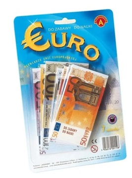 Pieniądze EURO do gry w karty nauki i zabawy