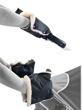 ПЕРЧАТКА/МУФКА ДЛЯ КОЛЯСКИ - ЧЕРНАЯ