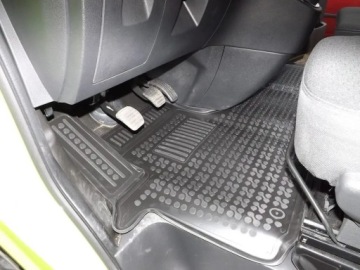 Коврики резиновые с боковиной, Opel Vivaro II, 2014-2019 гг., 1-й ряд, 3-местный