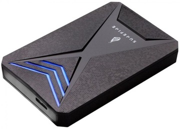 Внешний диск SureFire Gaming Bunker 2,5 дюйма, 2 ТБ, USB 3.2 Gen 1, черный