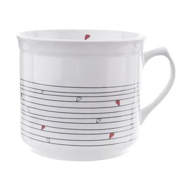 Большая КЕРАМИЧЕСКАЯ КРУЖКА для питья чая, трав, кофе, шоколада с подогревом XL