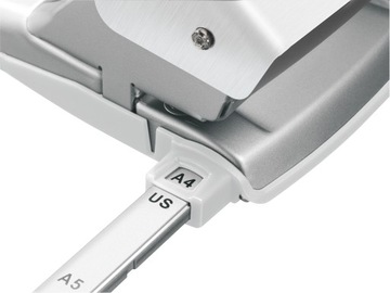 Офисный дырокол Leitz NeXXt Series Style на 30 листов, белый металлик