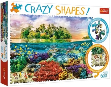PUZZLE 600 CRAZY SHAPES TROPIKANA WYSPA