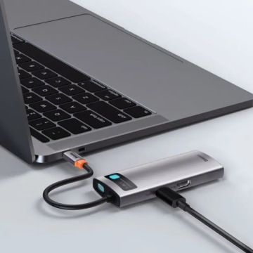 Адаптер BASEUS HUB 5in1 Type C to 3x USB3.0 PD100W PC HDMI 30Hz