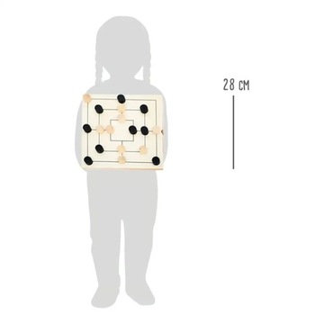 Набор деревянных игр 3 в 1 - шахматы, шашки, мельница.