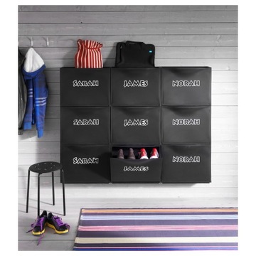 ШКАФ ДЛЯ ОБУВИ IKEA TRONES ЧЕРНЫЙ 1 ШТ. 52X18X39СМ