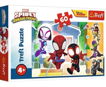 Puzzle 60 W świecie spidey'a Trefl, Trefl