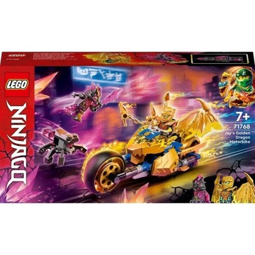 LEGO Ninjago 71768 Мотоцикл Джея Золотого Дракона с движущейся пастью 137 кубиков 7+