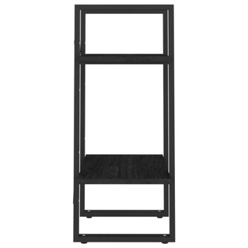 vidaXL 2-уровневый книжный шкаф Черный 40x30x70 см Сосна