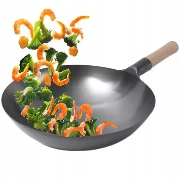 PATELNIA WOK 30 CM 12″ 1,00 MM GŁĘBOKA