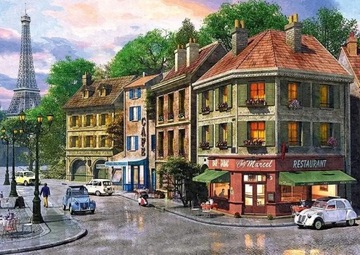 PUZZLE 6000 EL ULICZKA PARYŻA FRANCJA WIEŻA EIFFLA