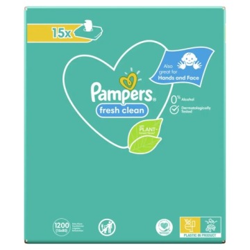Влажные салфетки Pampers Fresh Clean 15 х 80 шт.