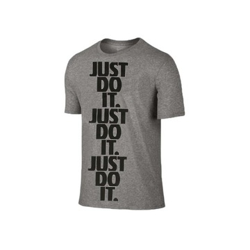 NIKE JDI JUST DO IT T-SHIRT MĘSKA KOSZULKA SZARA